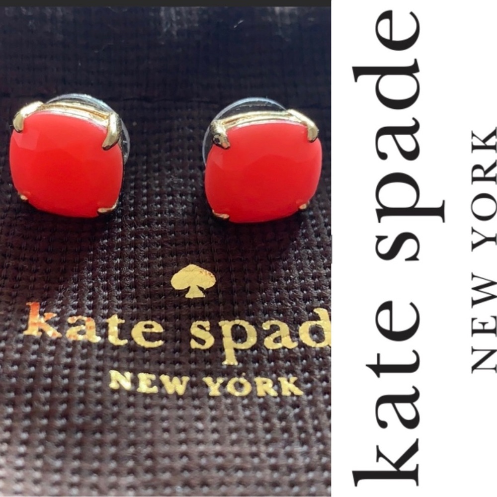 Kate Spade orangey/pink studs